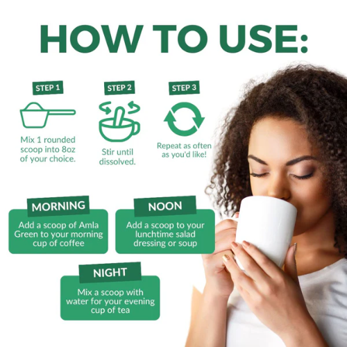 Amla Green Anti-Inflammatory Gooseberry Tea Powder